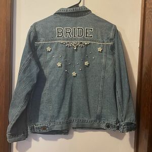 Custom made BRIDE jeans jacket
